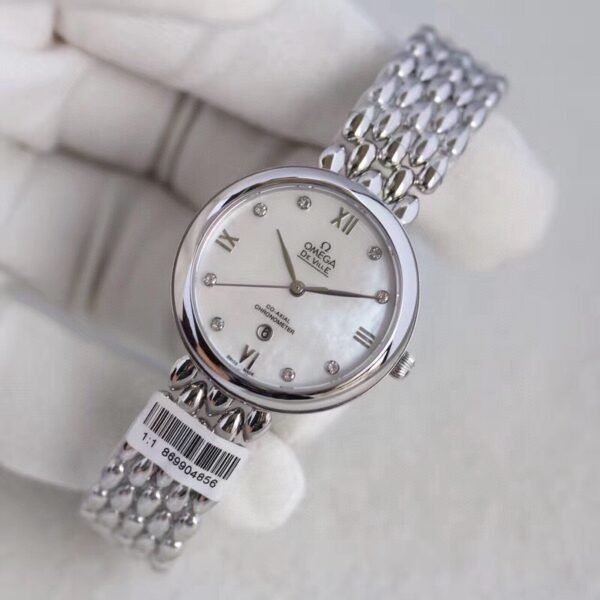 best replica luxury Omega watches Women high quality imitation De Ville Prestige 848028501 - Image 3