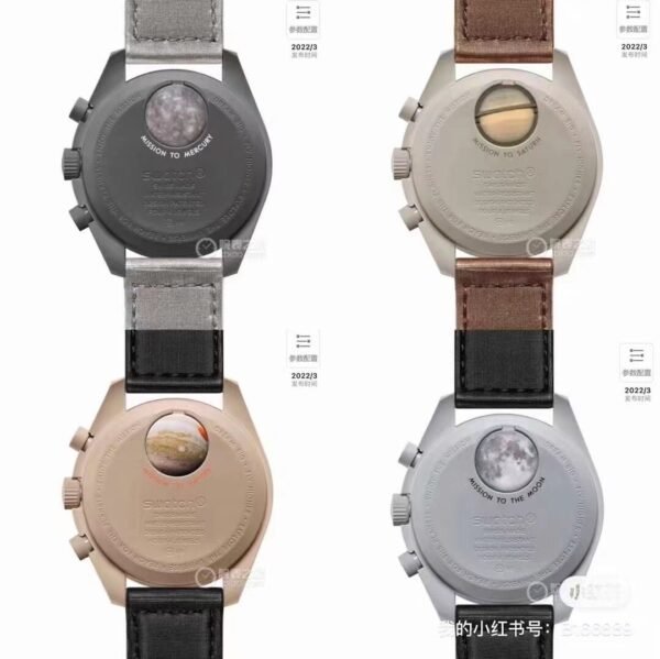 best replica luxury Omega watches Unisex high quality imitation MoonSwatch 619151173 - Image 6