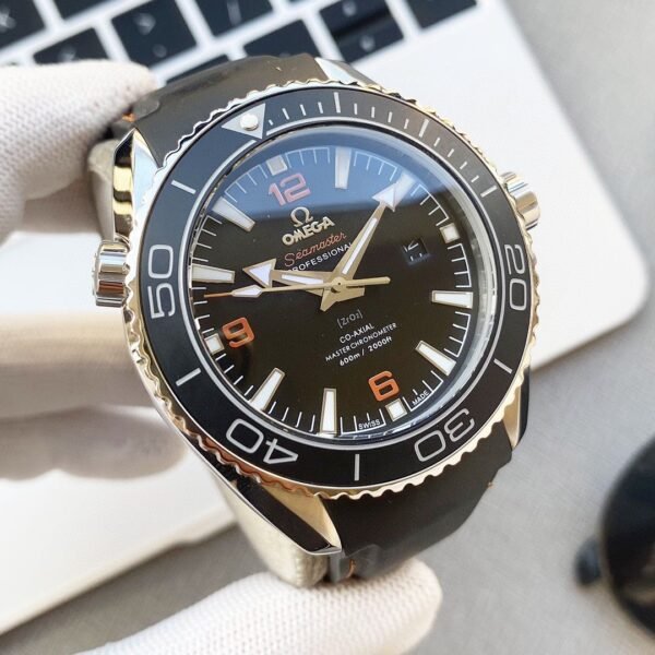 best replica luxury Omega watches Men's high quality imitation Seamaster Planet Ocean 608669264 - Image 6