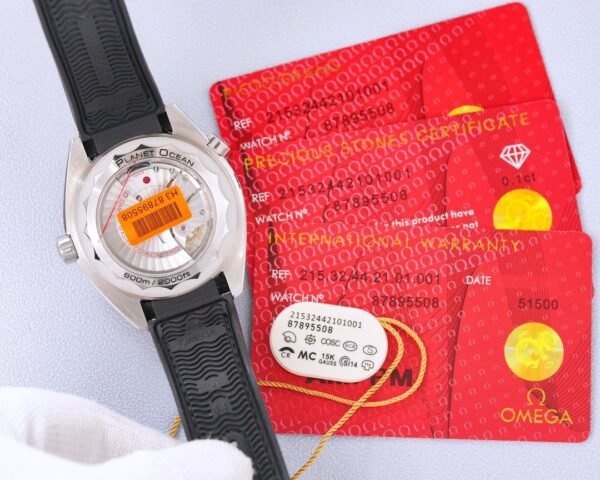 best replica luxury Omega watches Men's high quality imitation Seamaster Planet Ocean 622397538 - Image 9